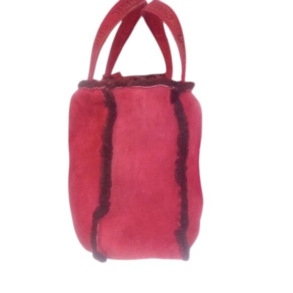 CHANEL Tote Bag Mouton Red CC| GUC - Picture 5 of 14